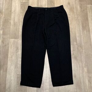Mens PING Black Business Casual Pleated Dress Chino‎ Pants